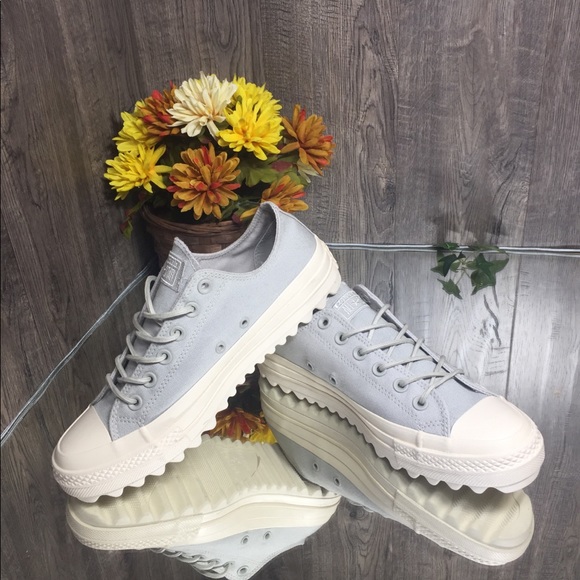 🌺 Converse Ctas Lift Ripple Canvas OX Pale Grey W - Picture 2 of 8